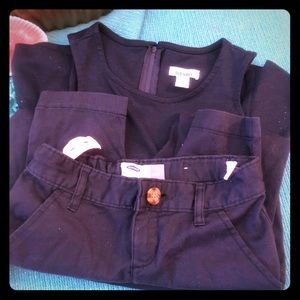 Set of 2 uniform pieces-girls size 7,dress+pants